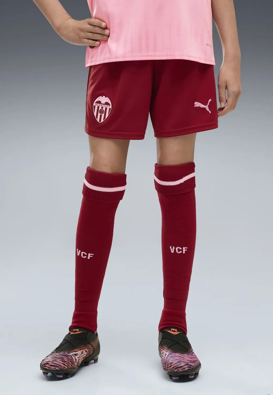 Спортивные шорты Valencia CF 26/27 унисекс Puma, Intense Red-Pink Lilac — фото 2