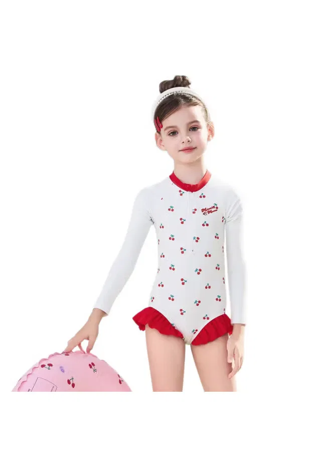 Купальник детский слитный с защитой от солнца Minnie Sweet Princess Disney, бежевый — фото 2