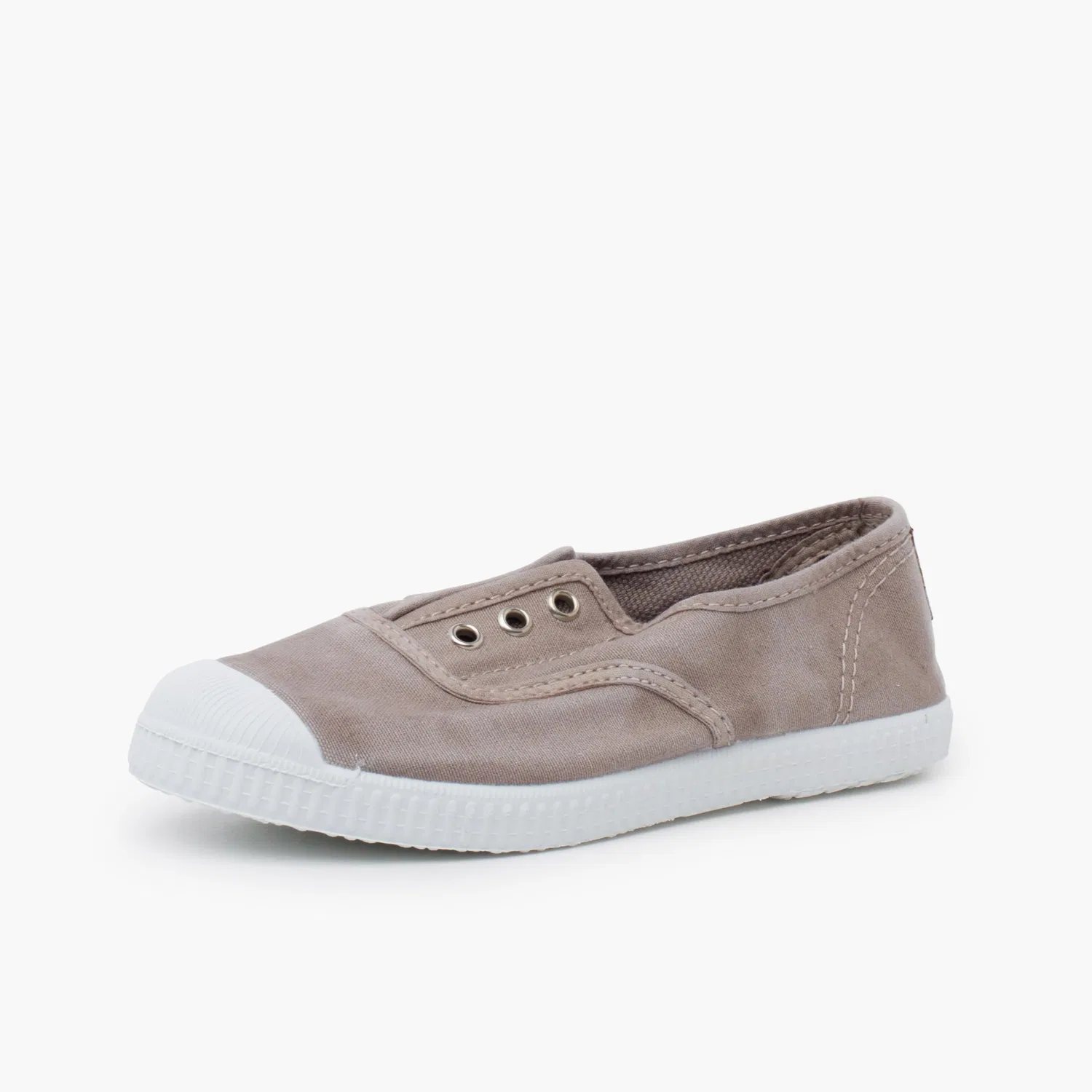 Детские кеды без шнурков с эффектом потертости Pisamonas, Grey — фото 2