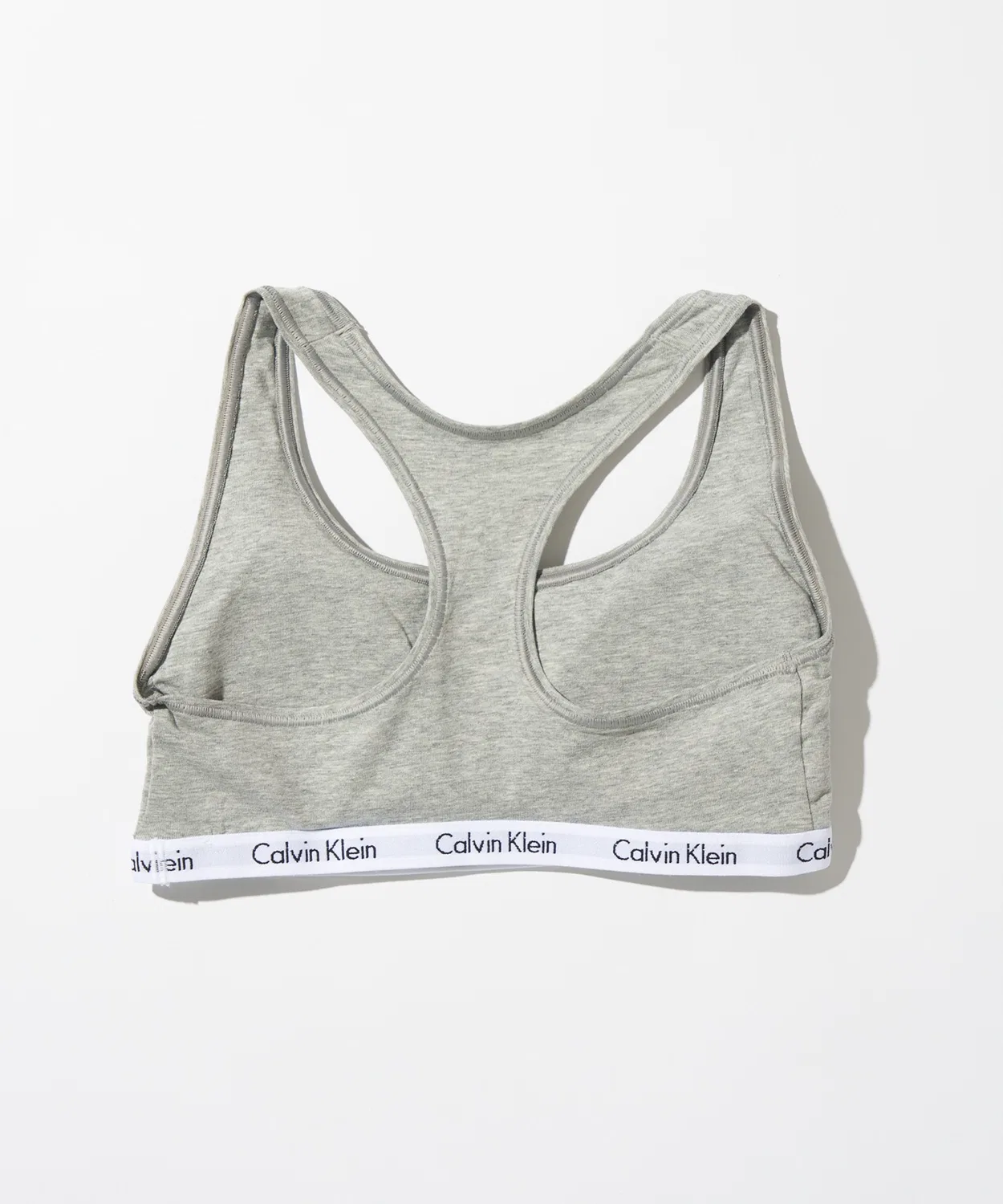 Женский спортивный бюстгальтер с логотипом Calvin Klein, Серый — фото 3