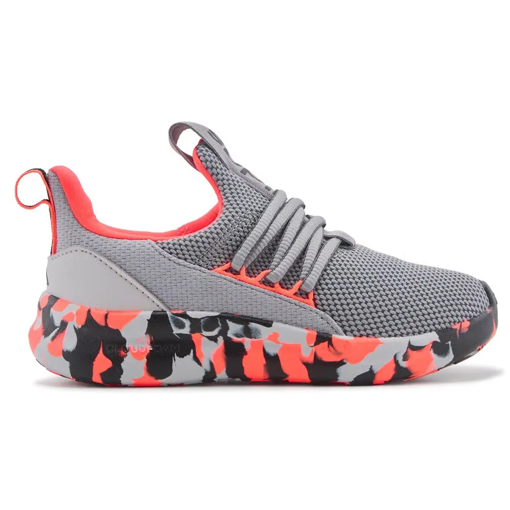 Детские слипоны Lite Racer Adapt 7.0 Adidas, Grey/Solar Red — фото 2