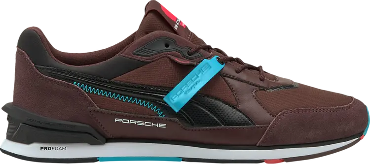 

Кроссовки Puma Porsche Legacy x Low Racer Fudge Black, коричневый