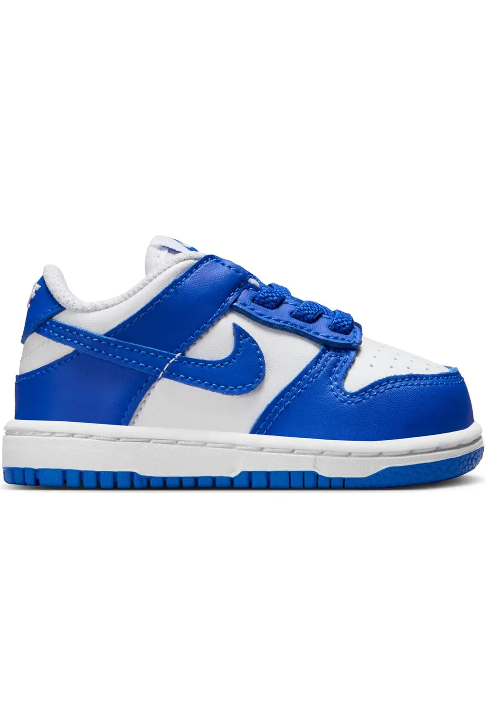 Кроссовки детские баскетбольные Dunk Low Nike, White/Hyper Royal — фото 2