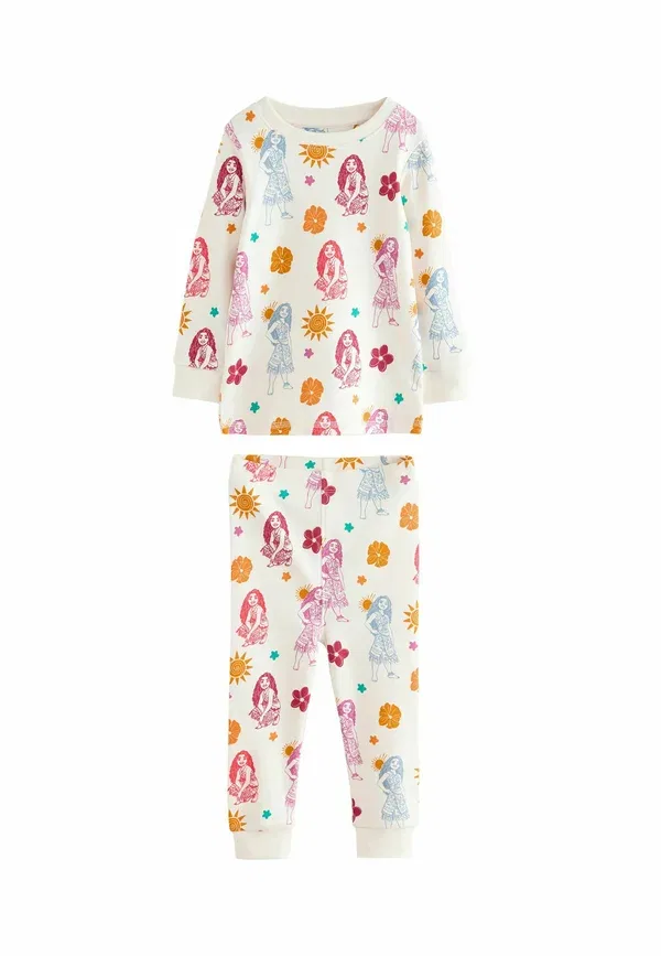 Пижамный комплект из 2 предметов, хлопок, Regular fit 2 pack, Next, красный, Ecru — фото 3