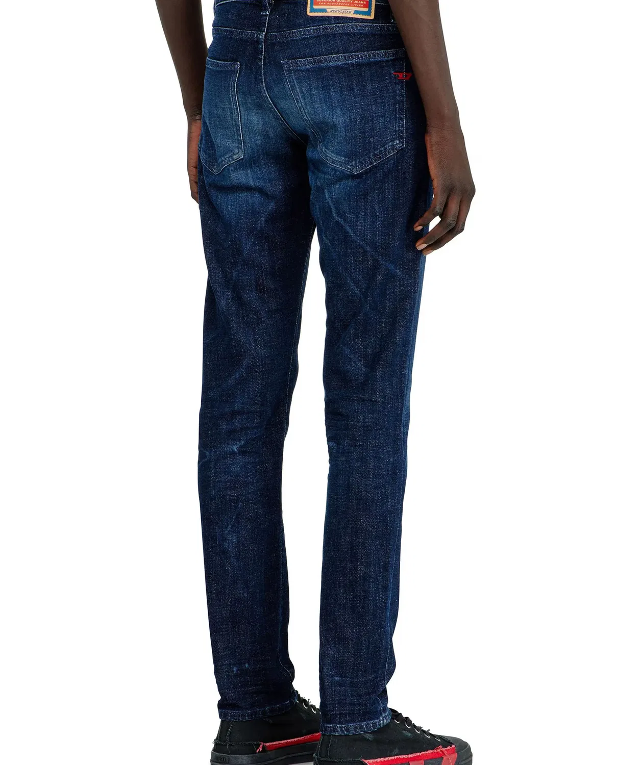 Мужские джинсы slim с заниженной талией Vaquero slim de hombre cintura media 2019 d-strukt Diesel, Azul Marino — фото 2