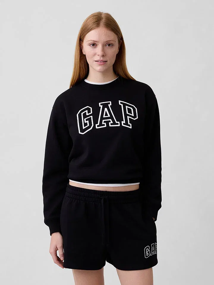 Женский свободный свитшот GAP, Black