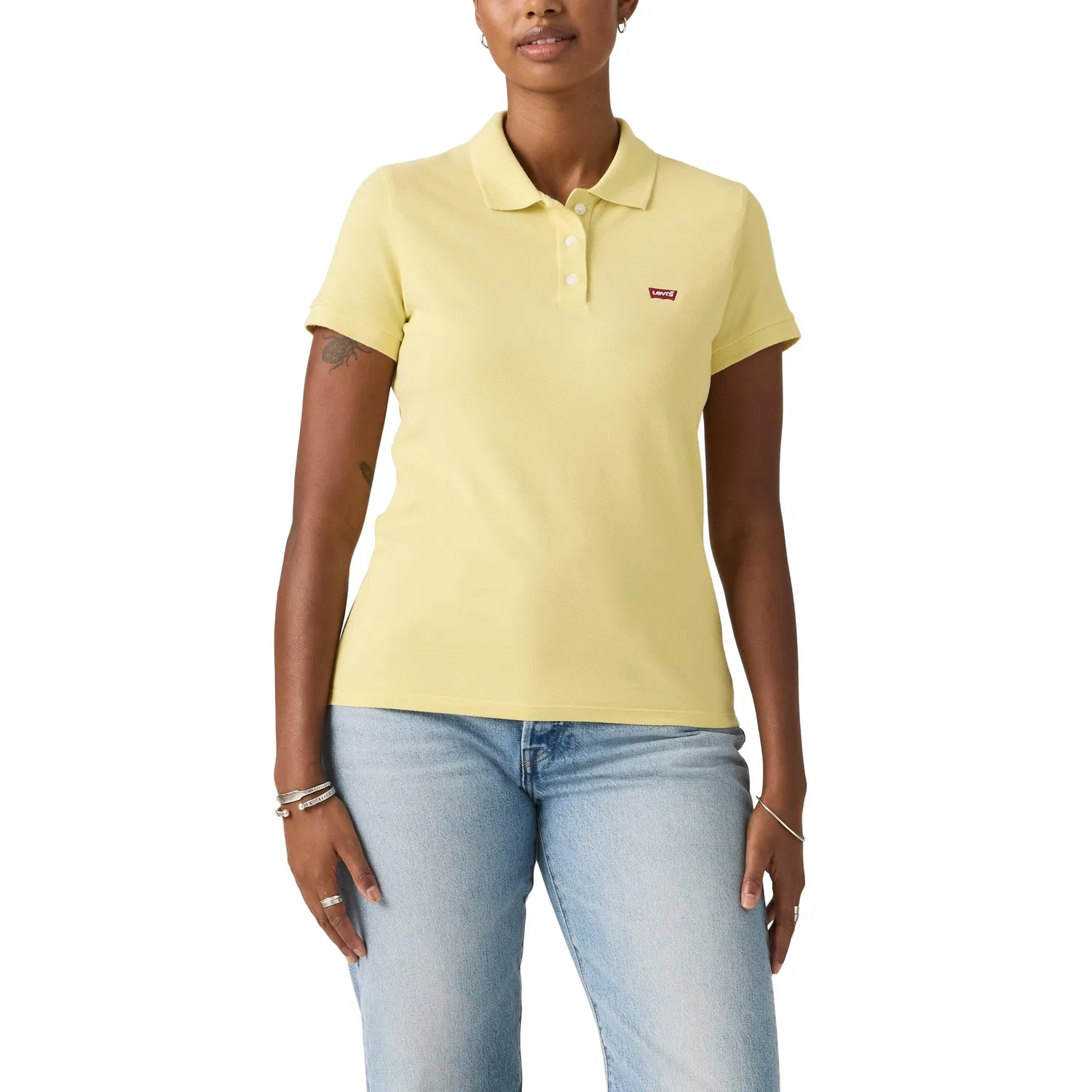 Женское поло с длинным рукавом Levi's, French Vanilla