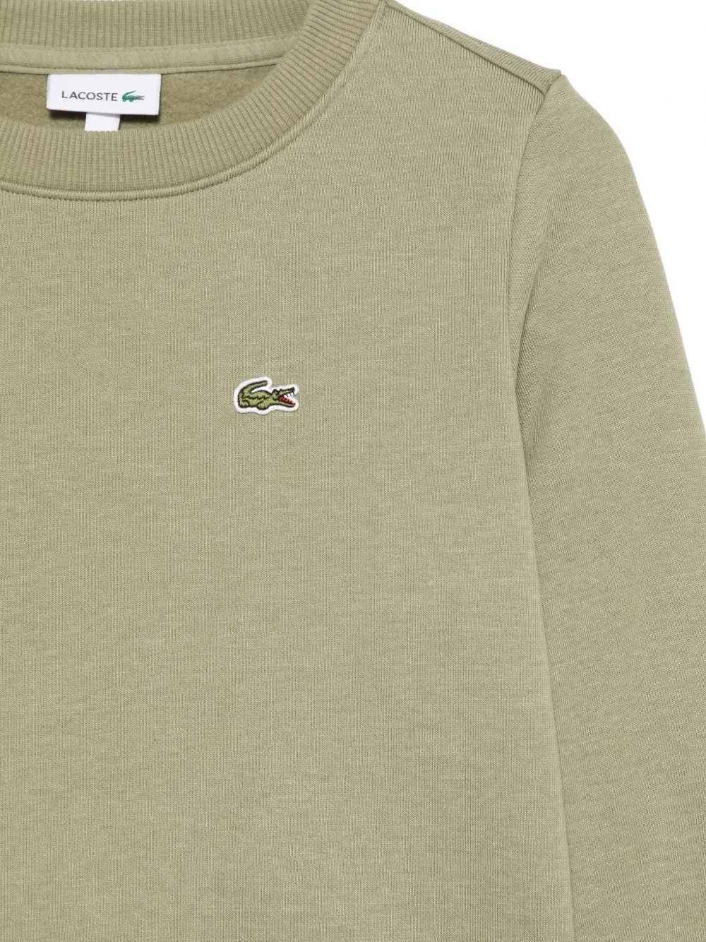 Свитер с нашивкой-логотипом Lacoste Kids, зеленый — фото 3