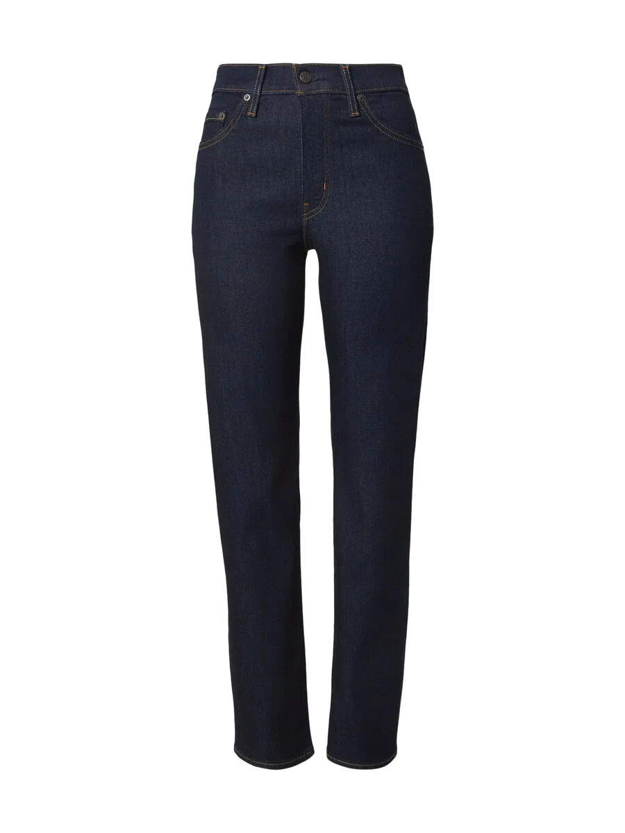 Джинсы LEVI'S Slim fit '722 High Rise Slim' темно-синего цвета
