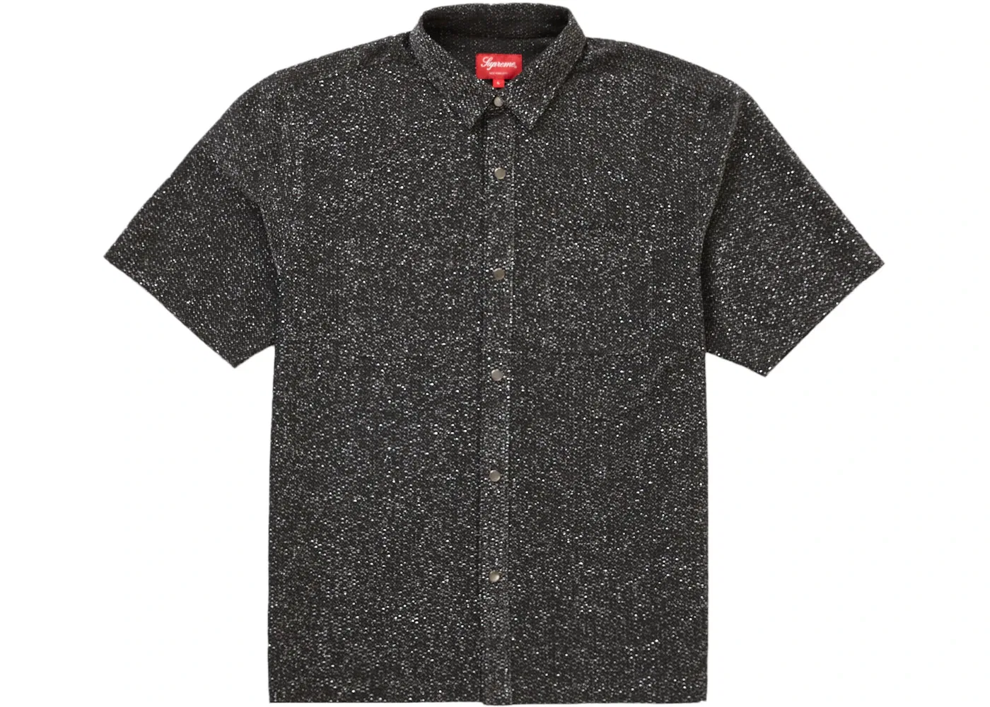 Мужская рубашка с люрексом Supreme Shirt, Black