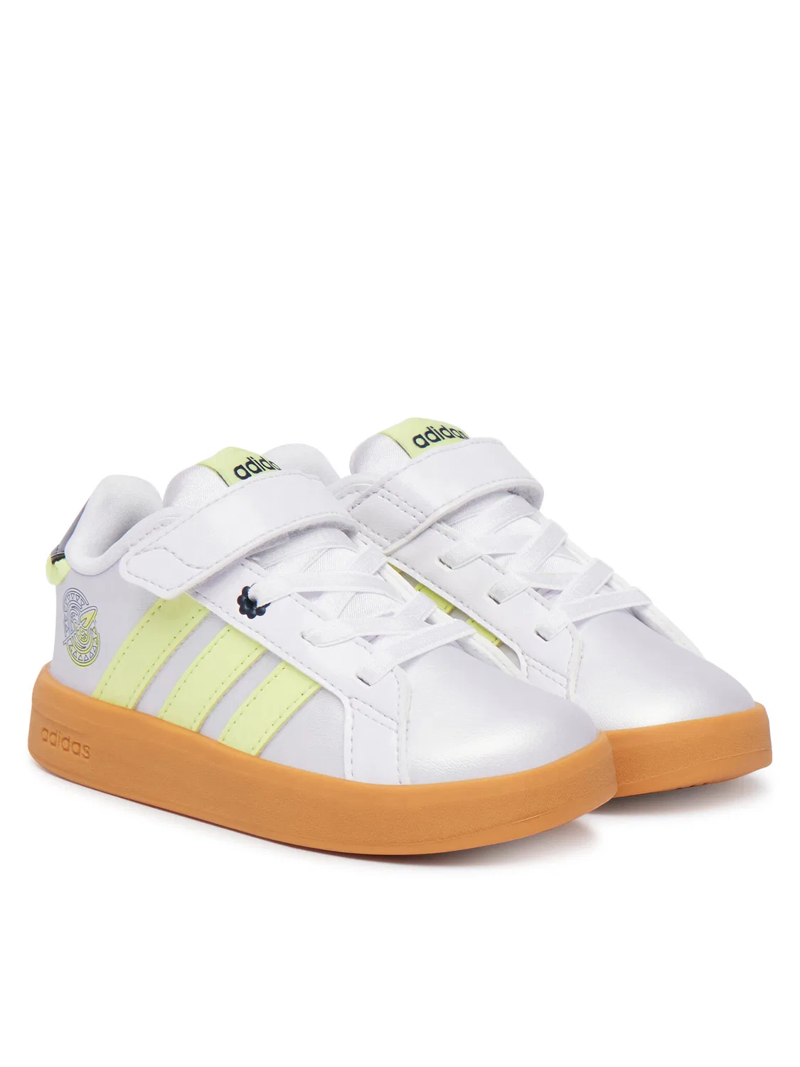 Кроссовки для девочки Disney Grand Court Shoes Infants Adidas, светло-сиреневый — фото 2