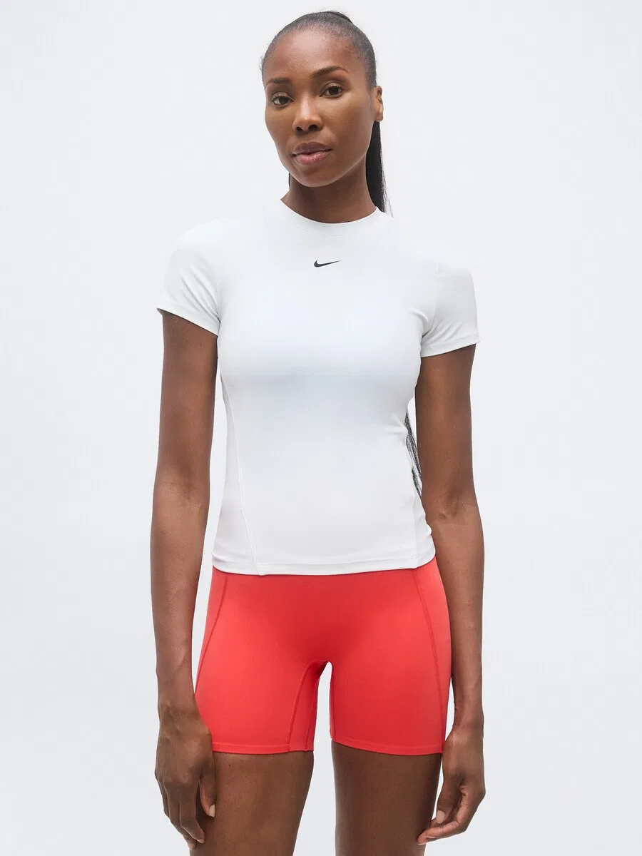 Футболка NIKE Performance Shirt 'One' белого цвета — фото 2