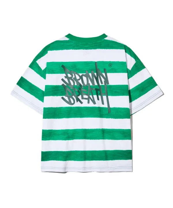Футболка с коротким рукавом Kids crayon tag tee, Brownbreath Kids, зеленый — фото 2