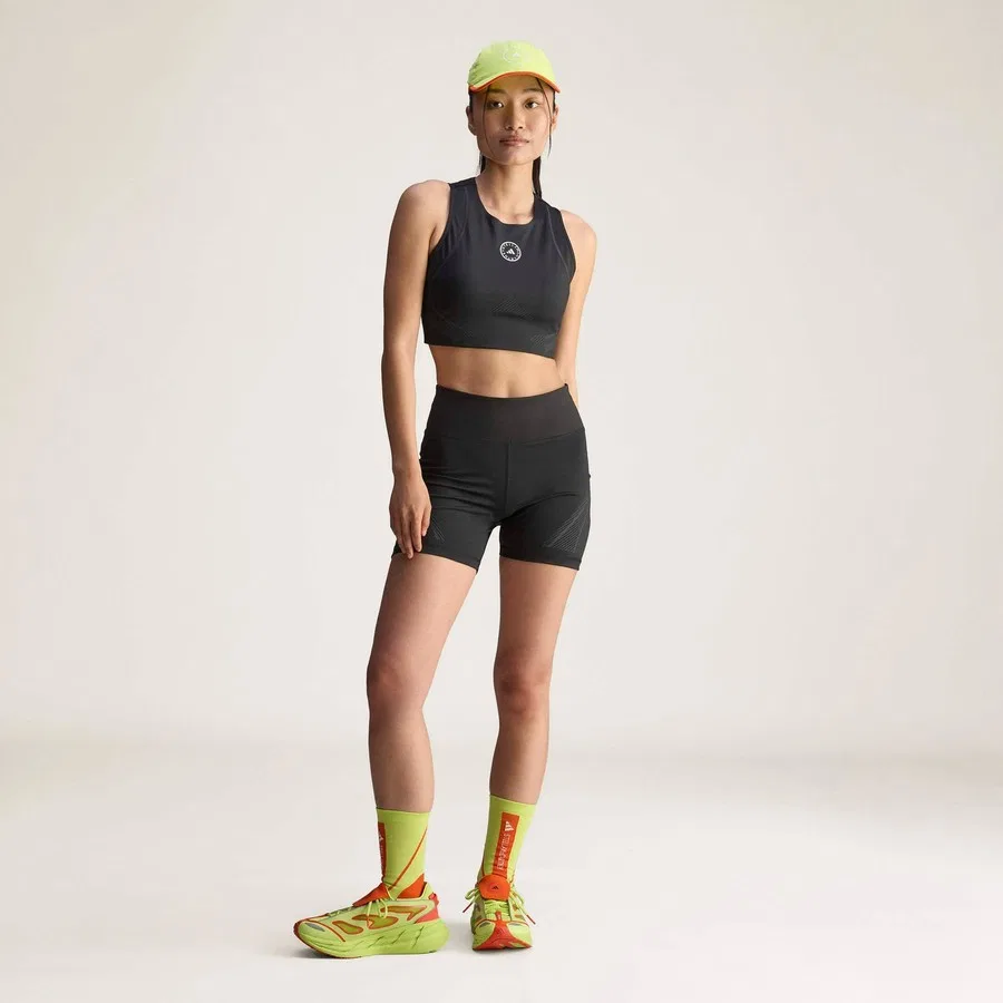 Спортивный бюстгальтер с поддержкой TPA CR, adidas By Stella McCartney, Черный — фото 2