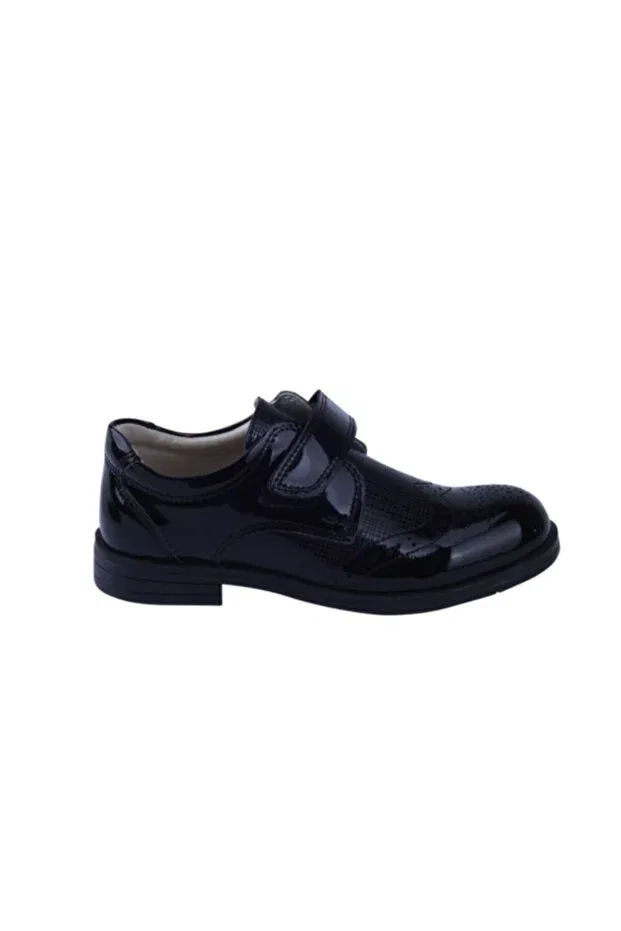 Детские классические туфли для мальчиков из искусственной кожи Toddler, Black — фото 2