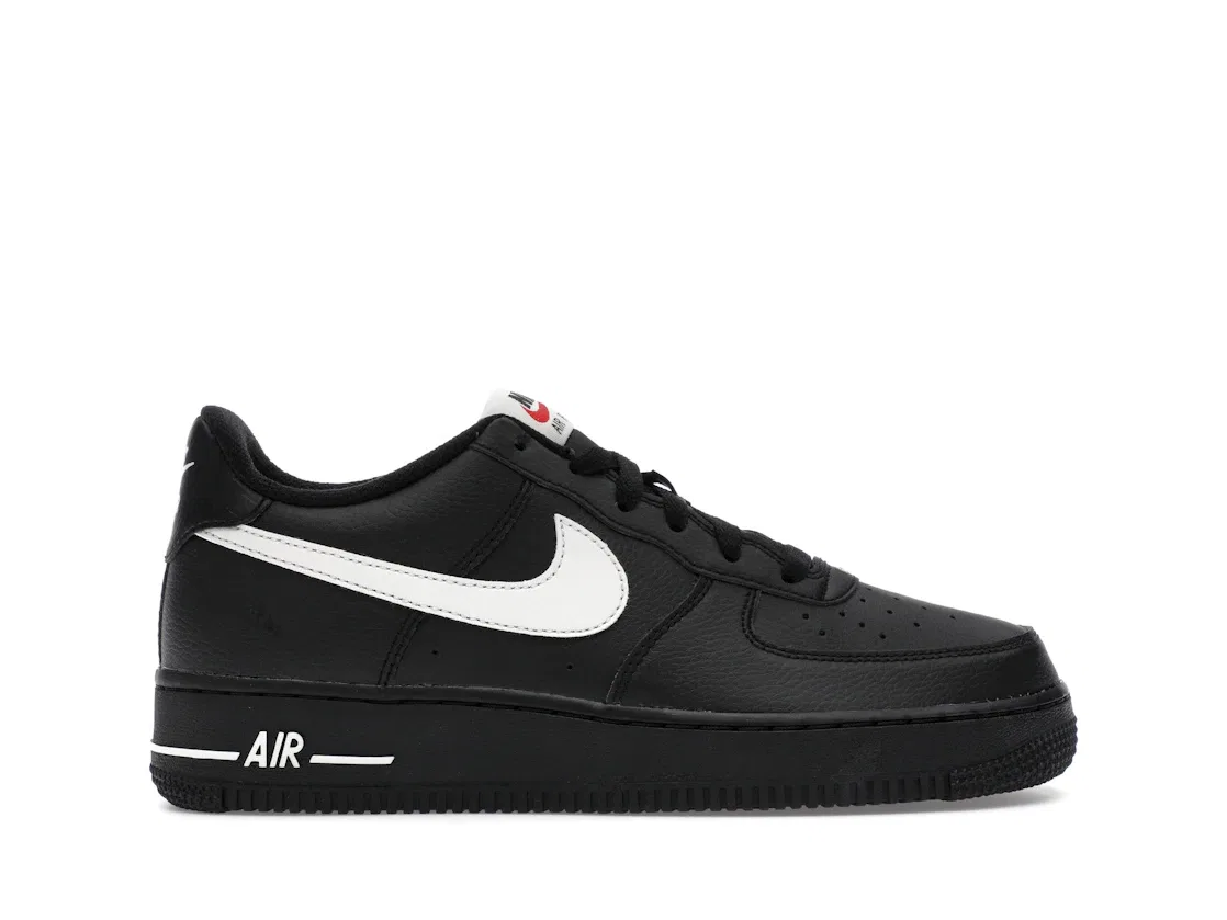 Детские кроссовки с кожаным верхом Nike Air Force 1 Low, Black/Phantom
