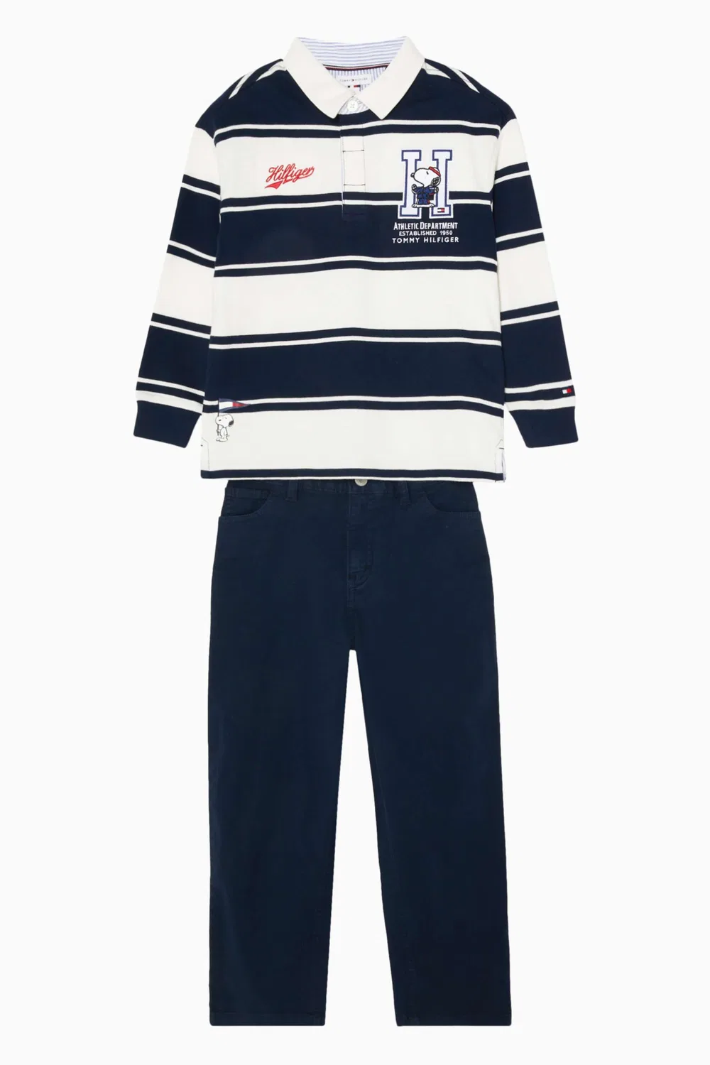 Футболка поло с принтом Peanuts Rugby Stripe Tommy Hilfiger — фото 2