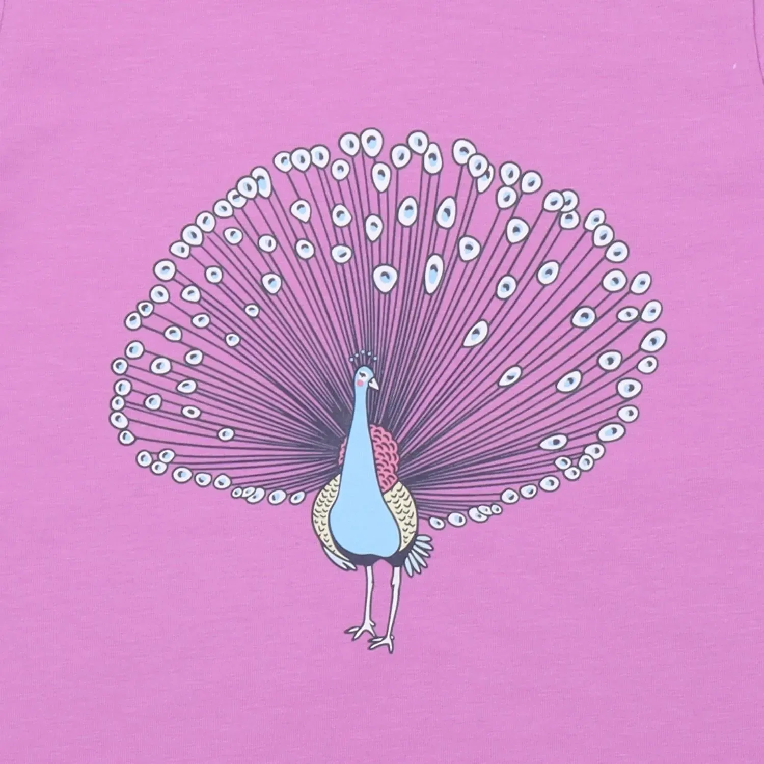 Футболка с принтом Fancy Peacocks Walkiddy — фото 2