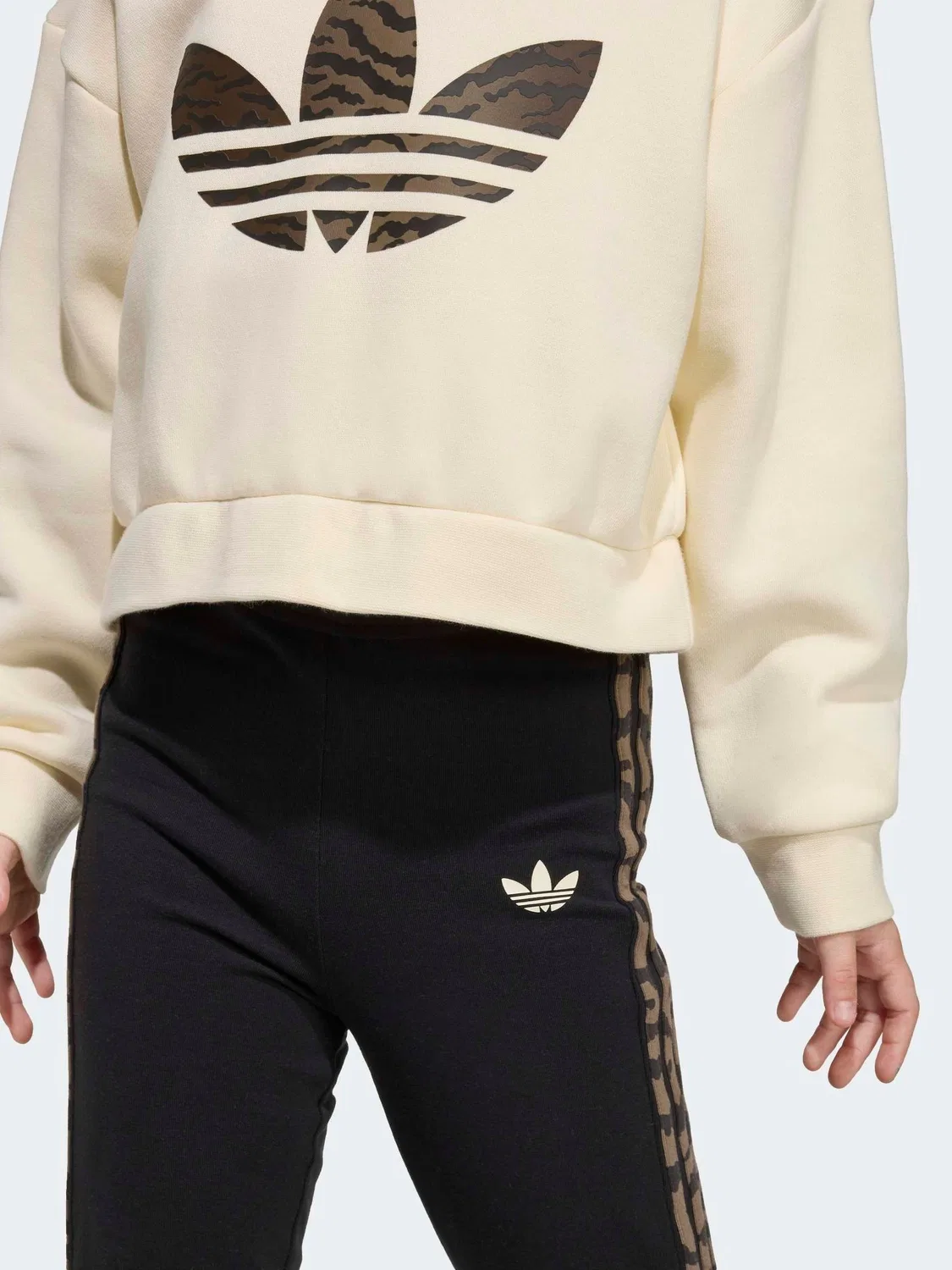 Детский спортивный костюм adidas Originals Brown Animal, коричневый — фото 4