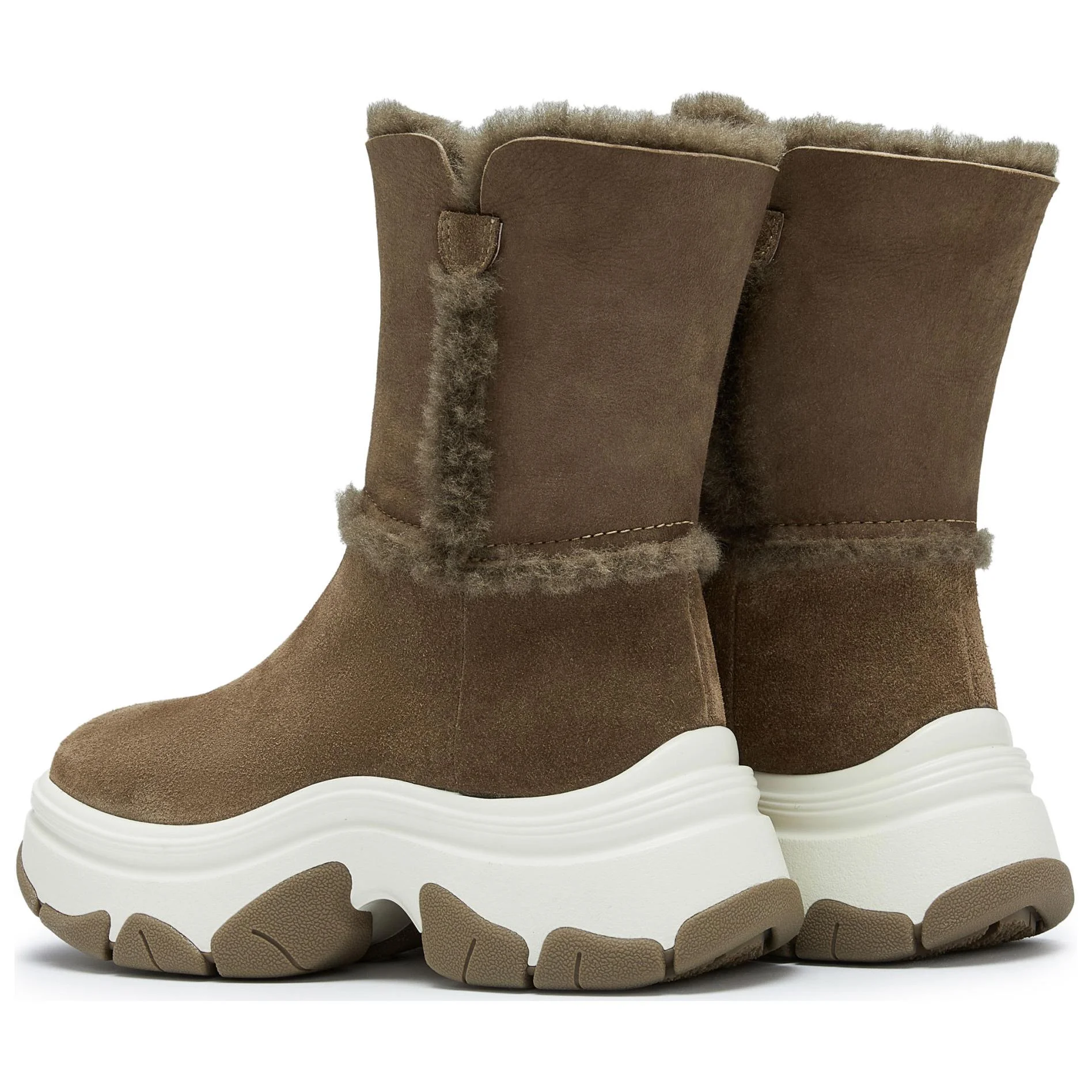 Staccato Женские термоноски Fleece Latte с подогревом коричневые, цвет Brown — фото 2