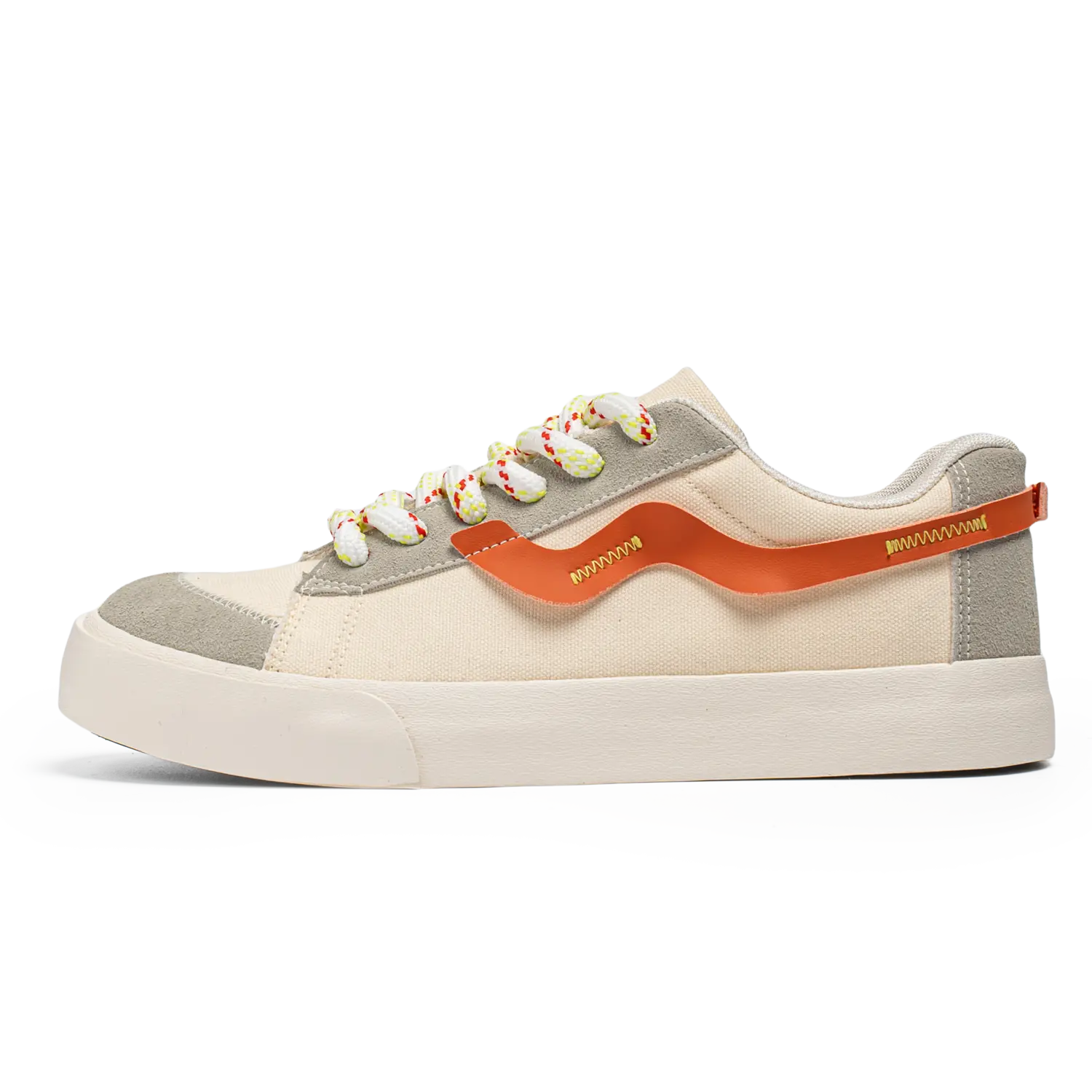 

TFKY Низкие скейтерские кроссовки мужские бежево-оранжево-красные, цвет Beige Orange Red