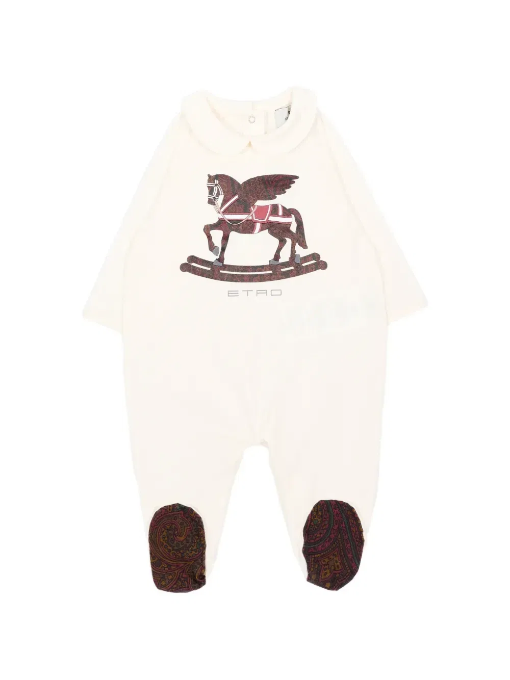 Детский комплект с принтом Пегаса Etro Kids, бежевый