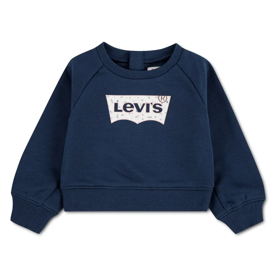 Детская толстовка Levi's Kids 'FLORAL BATWING' в темно-синем и светло-голубом цветах
