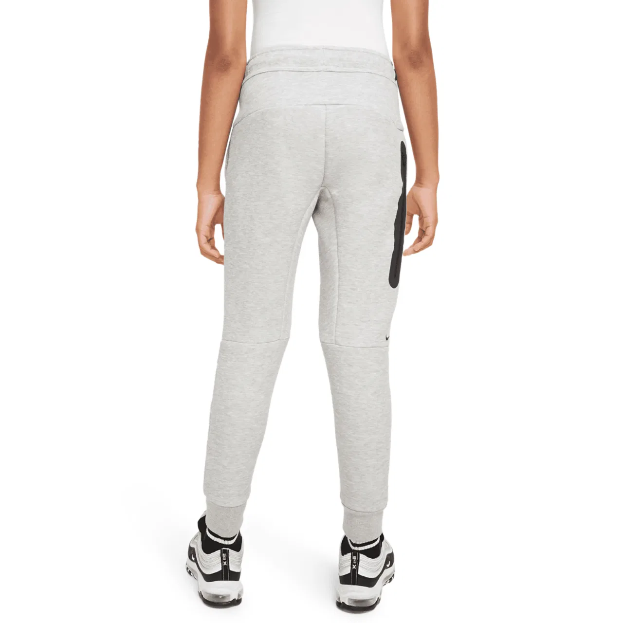 Брюки для мальчиков Tech Fleece Nike, черный/серый — фото 2