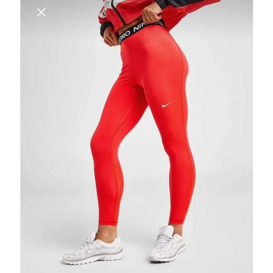 Женские леггинсы с высокой посадкой Pro 365 Nike, Оранжевый — фото 4