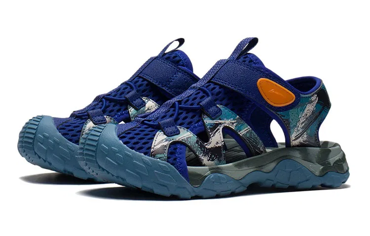 Детские сандалии для школьников с мягкой стелькой Li-Ning YOUNG, Purple Blue — фото 4