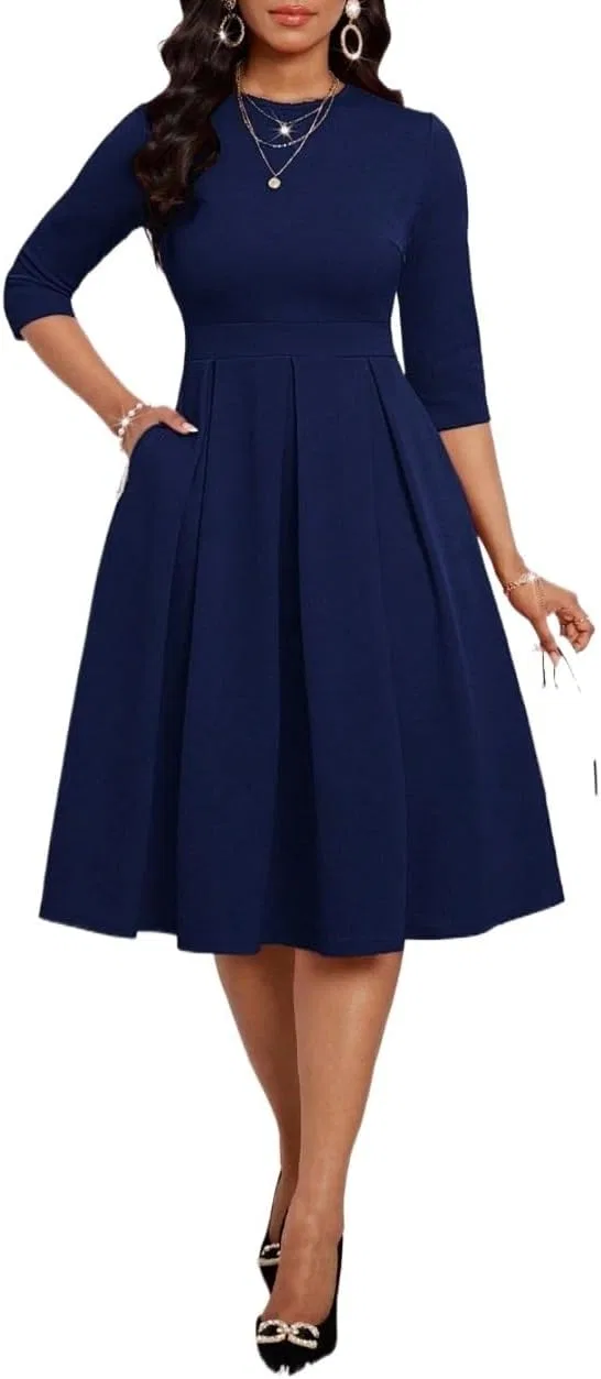 Женское миди-платье с запахом Navy, Navy Blue