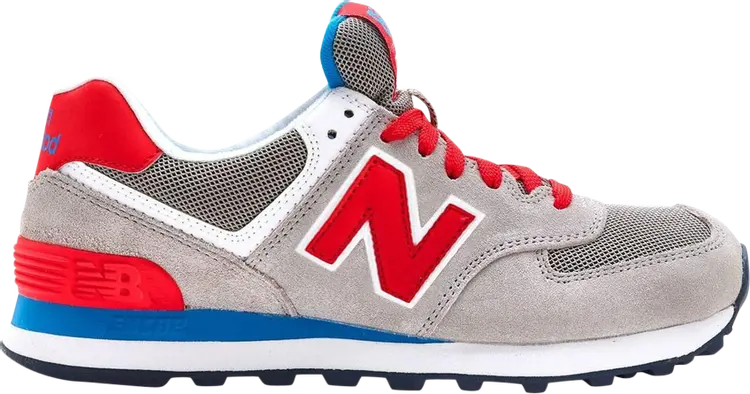 

Кроссовки New Balance Wmns 574 'Light Grey Red', серый, Серый;красный, Кроссовки New Balance Wmns 574 'Light Grey Red', серый