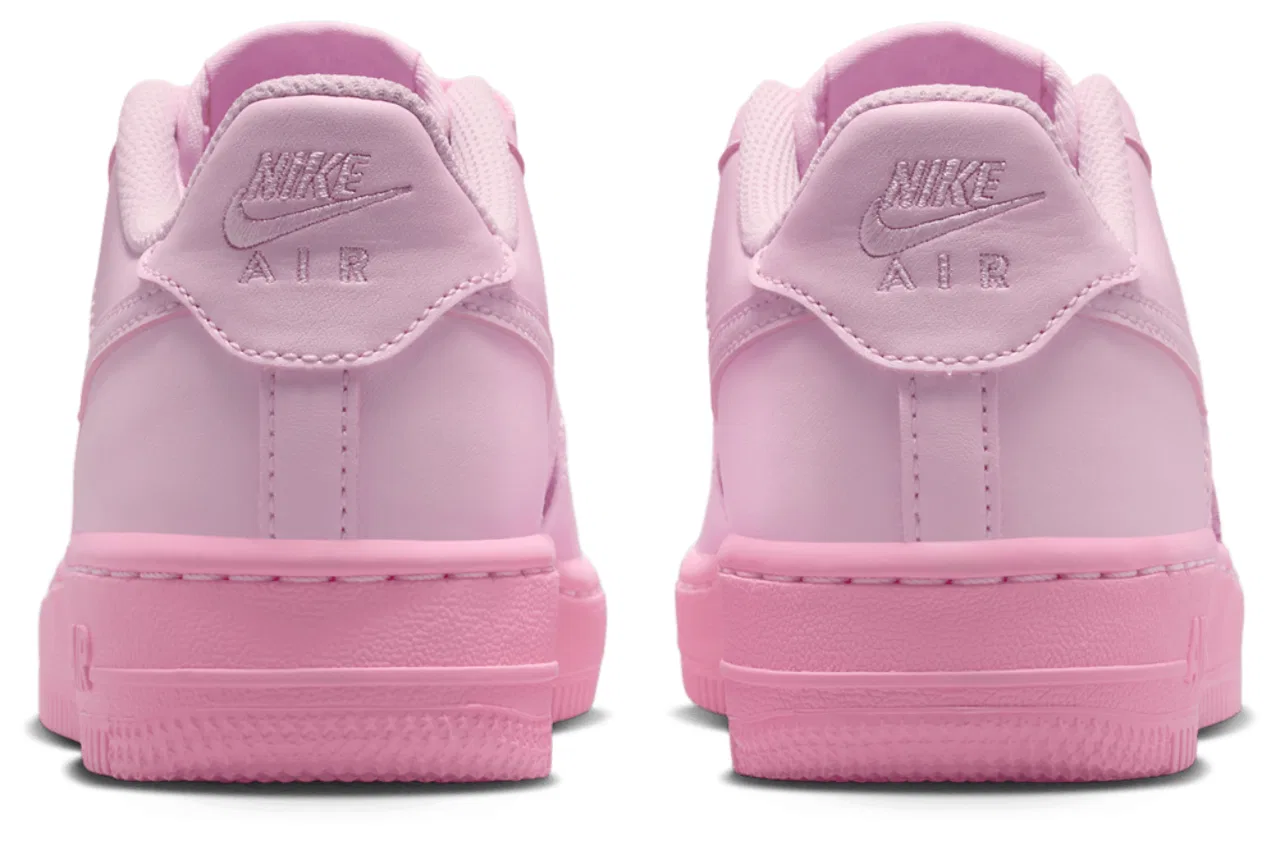 Кроссовки для мальчиков Air Force 1 Low Nike, цвет Pink Foam/Pink Foam/Pink Rise — фото 3