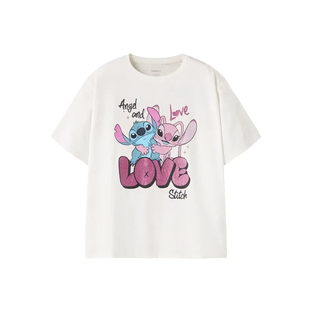 Футболка с коротким рукавом Dymir Stitch Regular Name It, белый