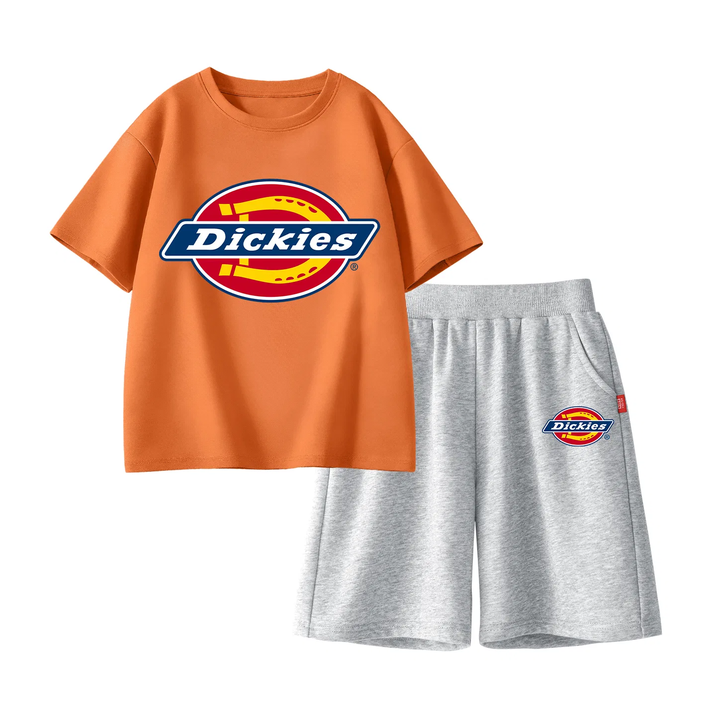 Детский спортивный комплект с круглым вырезом Dickies, Standard Burnt Orange+Standard K Gray