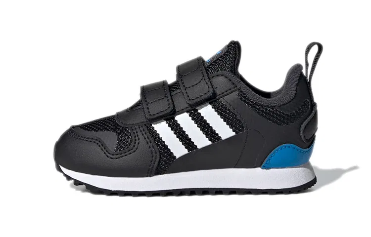 Детские кроссовки для малышей с липучками ZX 700 HD I Adidas Originals, Black Carbon
