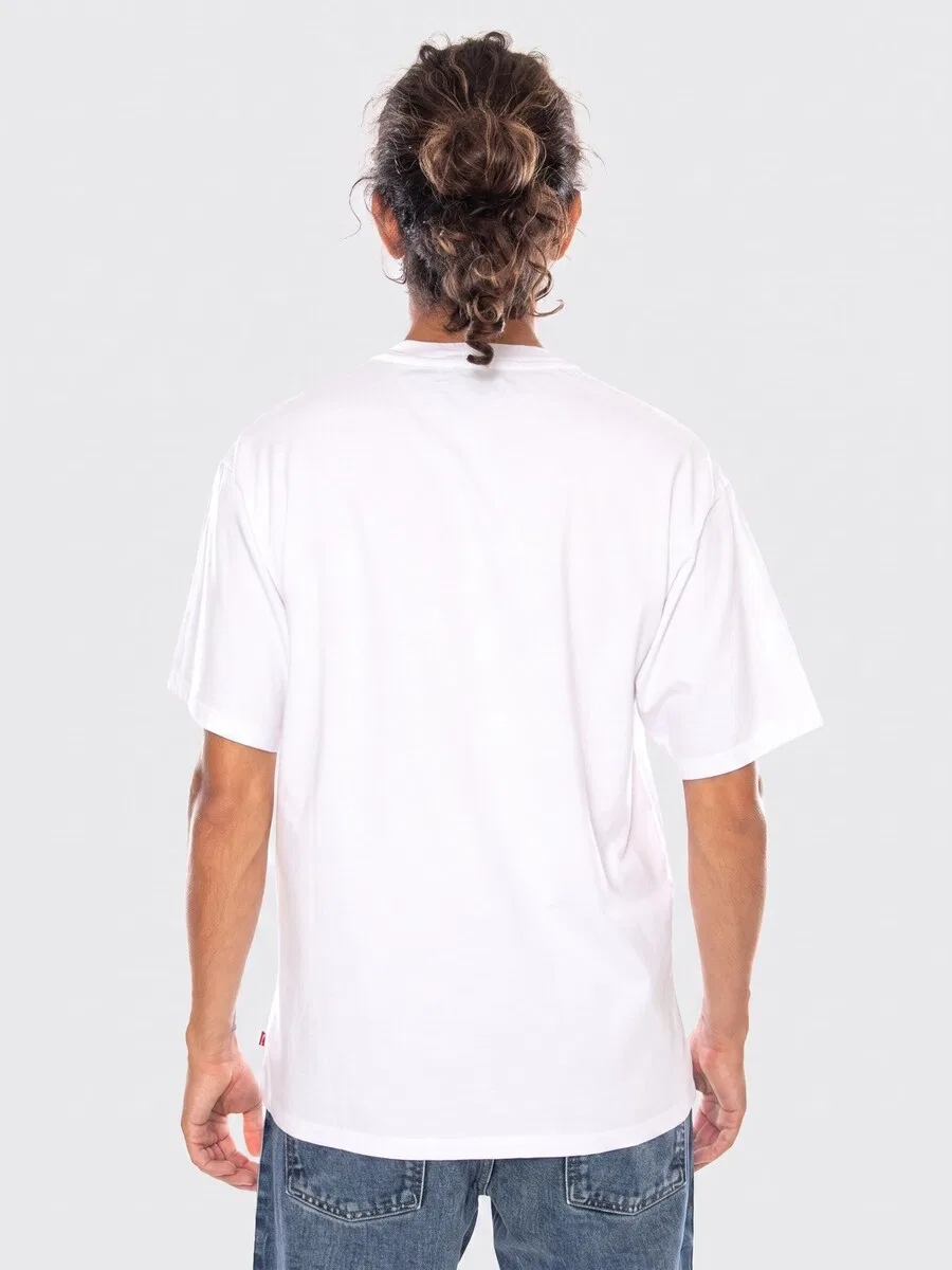 Футболка LEVI'S LSE_VINTAGE FIT GR TEE LEVI'S LOGO GRID 3 NEUTRAL белого цвета — фото 3