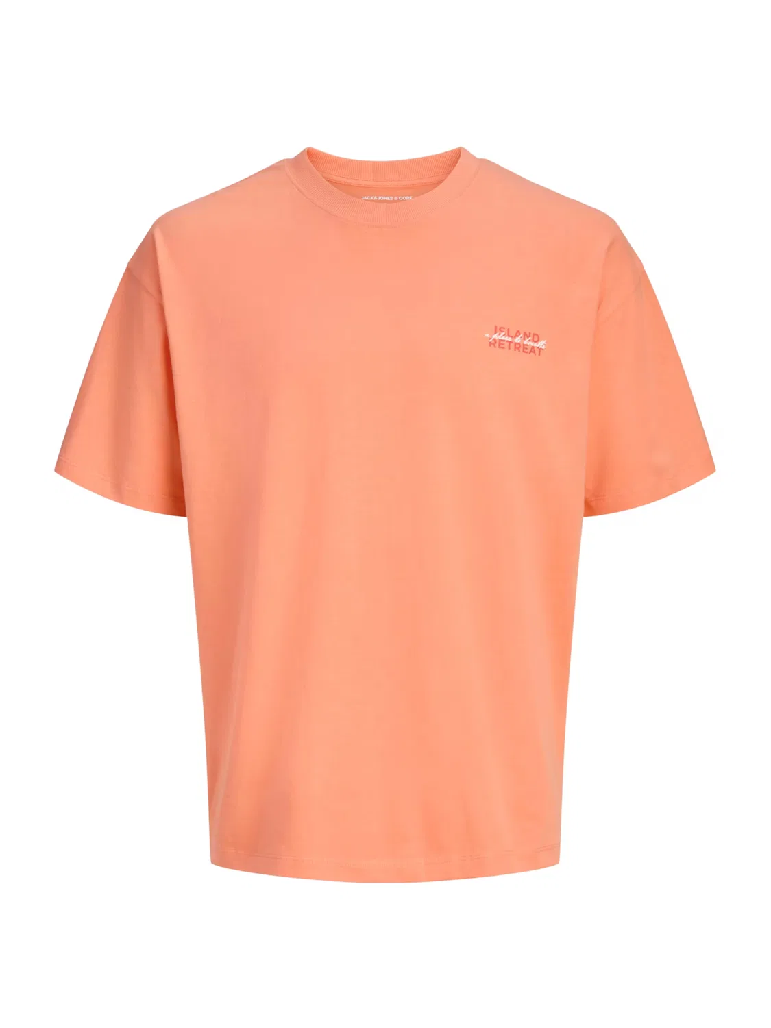 Детская футболка Jack & Jones Junior JCOETERNA оранжевого цвета с рисунком лобстер