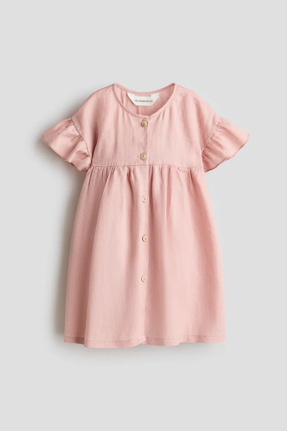 Льняное платье H&M, Hellrosa