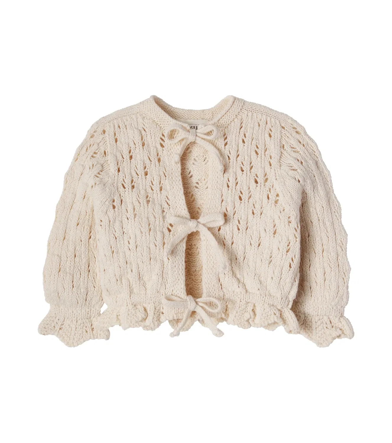 Детский кардиган крупной вязки Baby Ivy Cozmo, белый