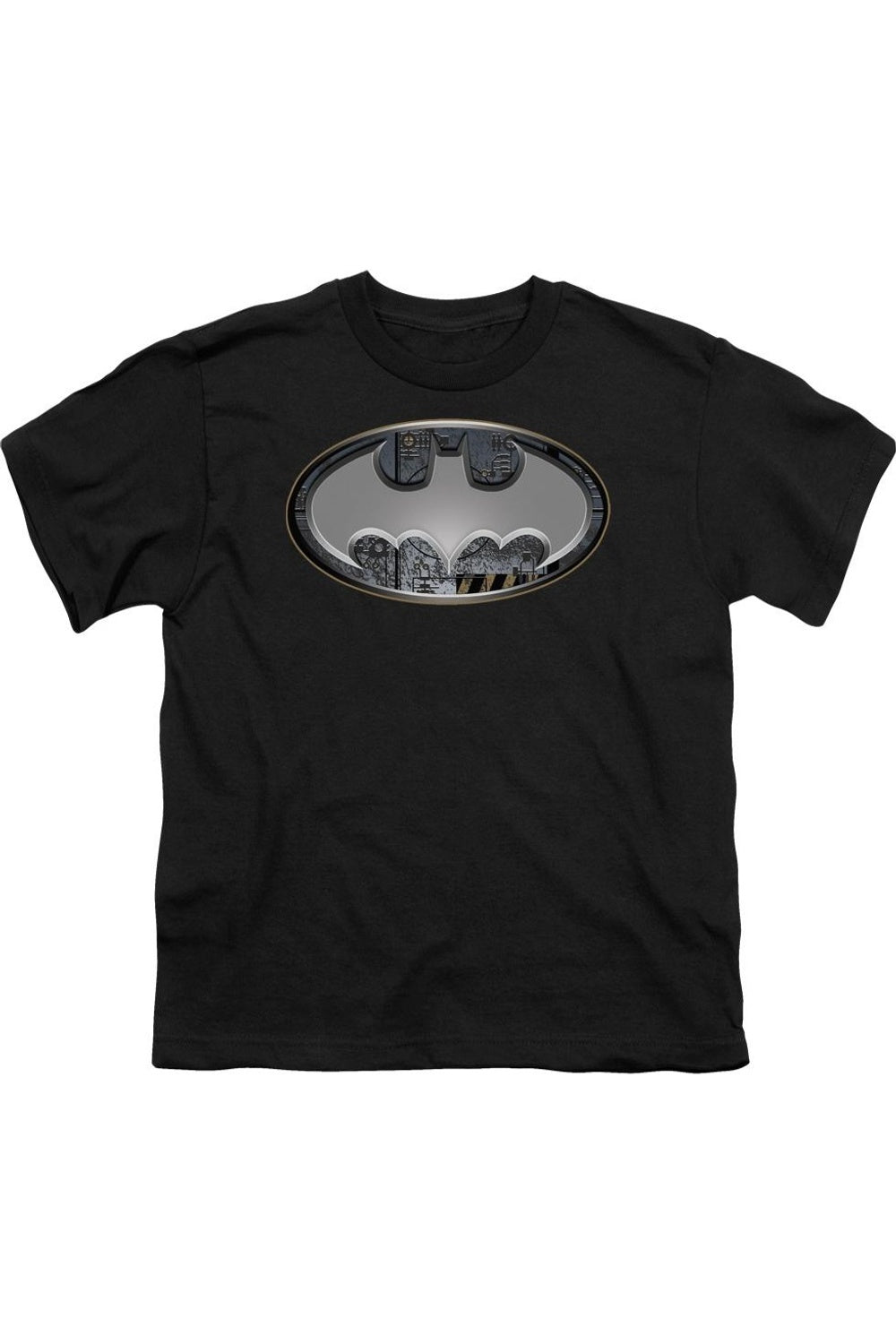 

Футболка с коротким рукавом для подростков "Batman Steel Wall Shield" Gildan, черный
