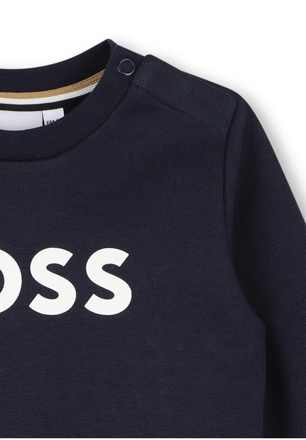 Толстовка с толстовкой (sweat molletoné) Boss Kidswear, Bleu Cargo — фото 3