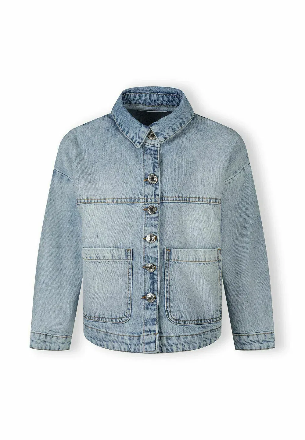 Стиль - джинсовая куртка Minoti, Light Blue Denim — фото 2