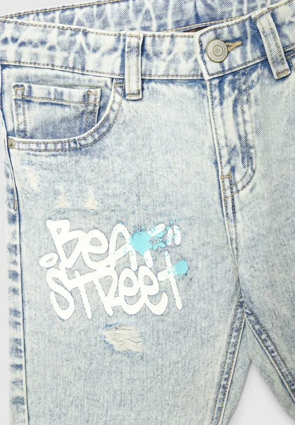 Шорты джинсовые Denim shorts Terranova Blu denim chiaro, синий — фото 3