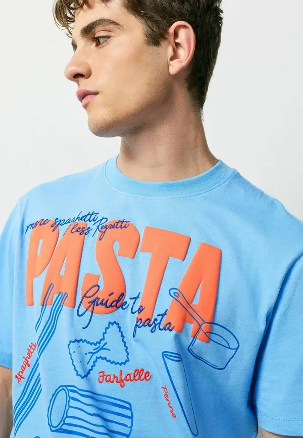 Пижамный комплект из хлопка, Graphic short sleeve set, Next, синий — фото 3