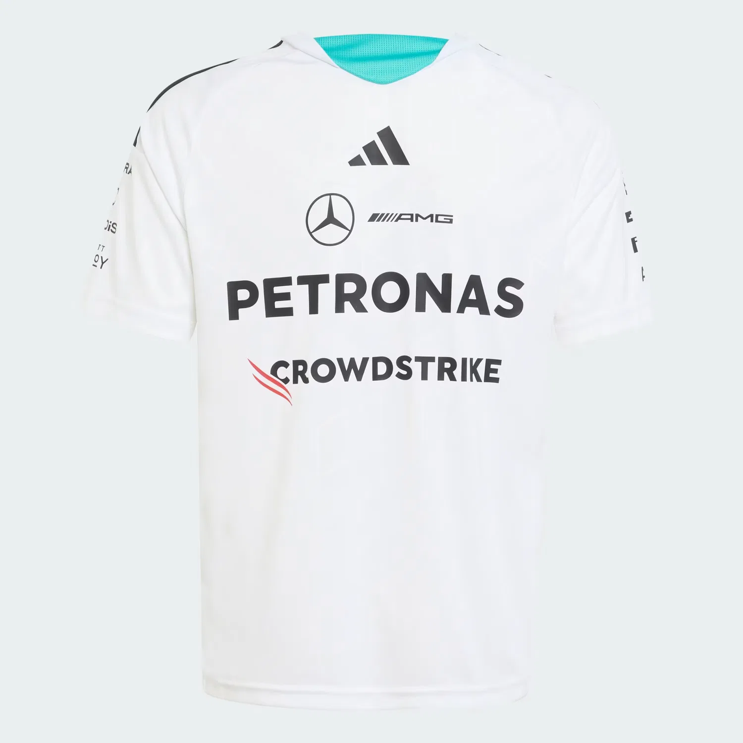 Детская футболка приталенного кроя Mercedes-AMG Petronas Formula 1 Team Driver Jersey Adidas Performance, белый — фото 2