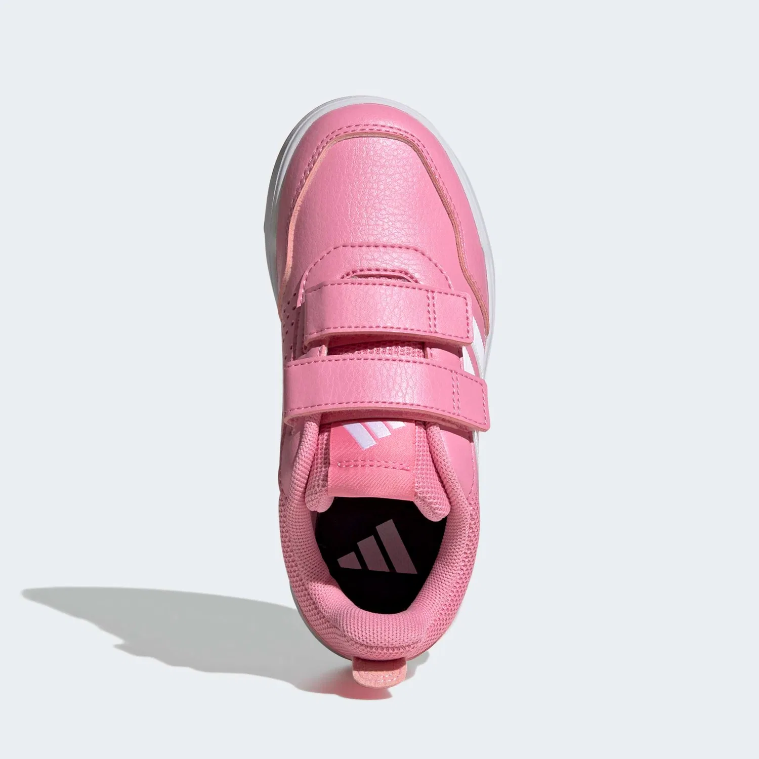 Детские кроссовки на липучках Adidas Sportswear, Bliss Pink/White — фото 4