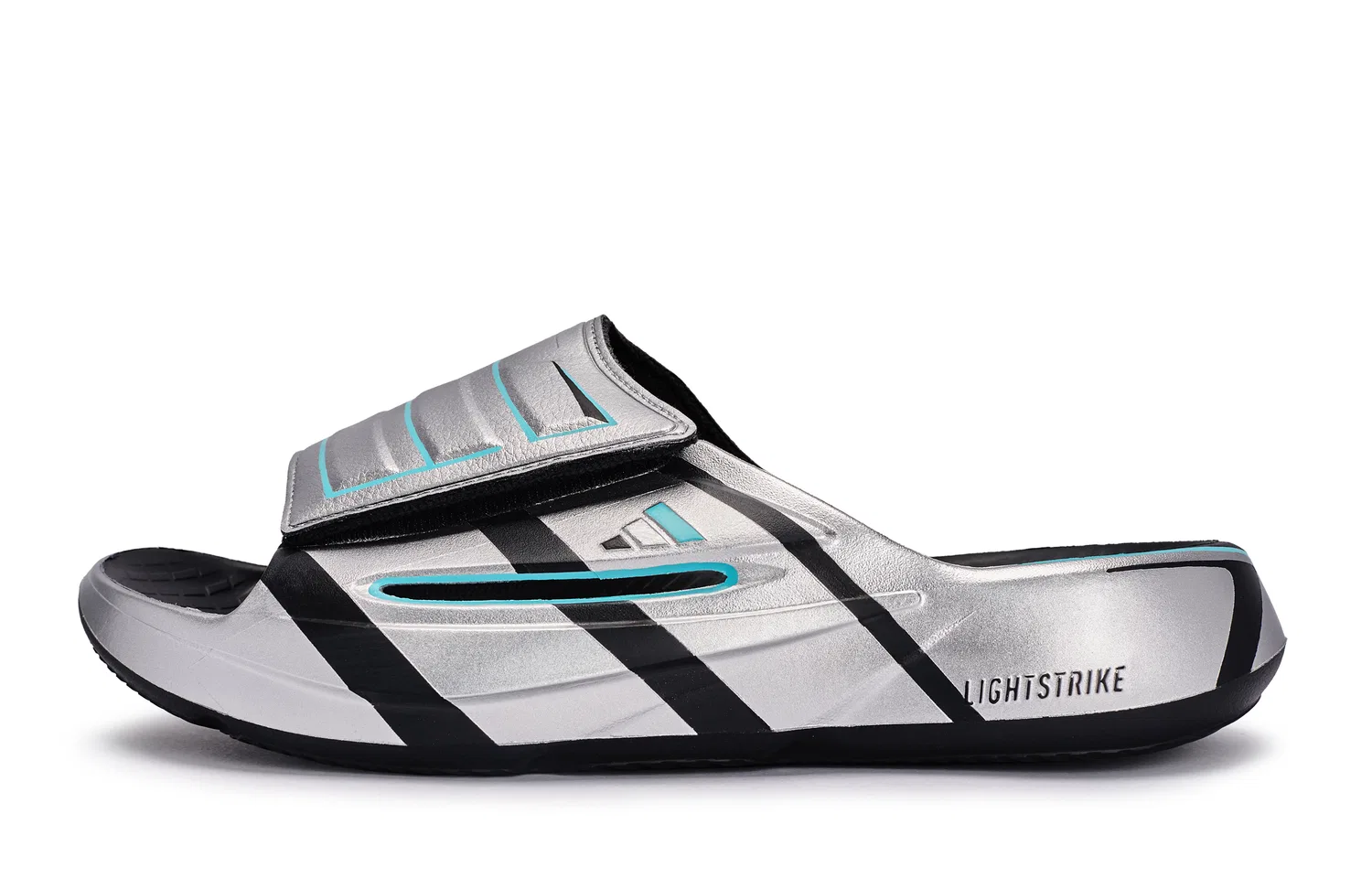 Детские шлепанцы с принтом Silver Avant-Garde-Silver Adidas, Silver Avant-Garde-Silver