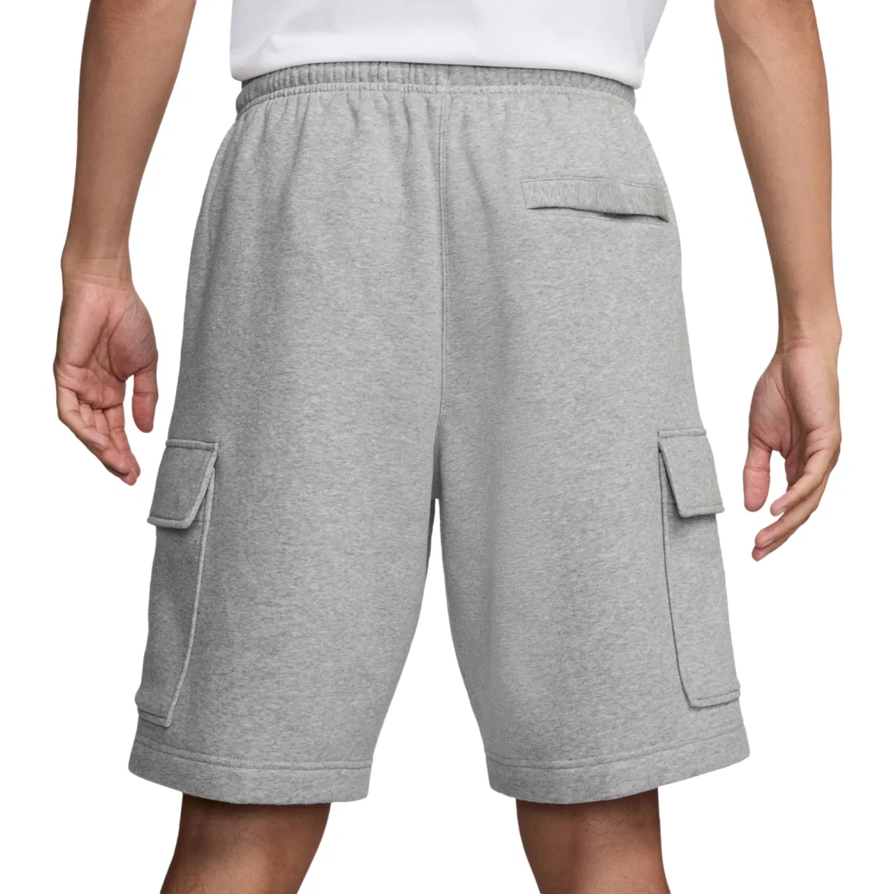 Мужские шорты карго Club Nike, цвет Dark Grey Heather/White/Light Smoke Grey — фото 2