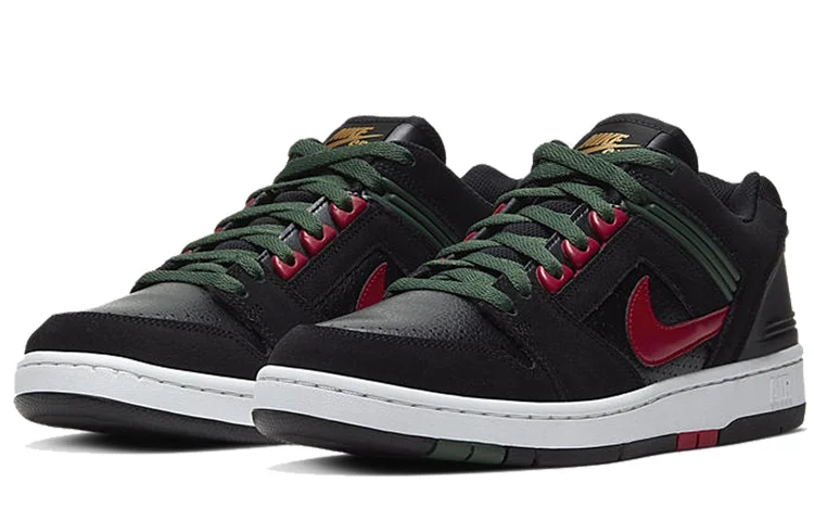 Кроссовки Nike SB Air Force 2 Low, черный/красный — фото 3
